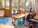 MŠ - Návštěva 1. třídy ZŠ, modrá a barevná třída (11. 4. 2017)
