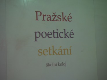 Pražské poetické setkání - školní kolo